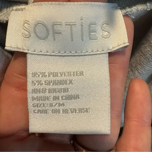 Softies Dream Jersey Lounge Set in Heather Gray sz S/M - Picture 6 of 8